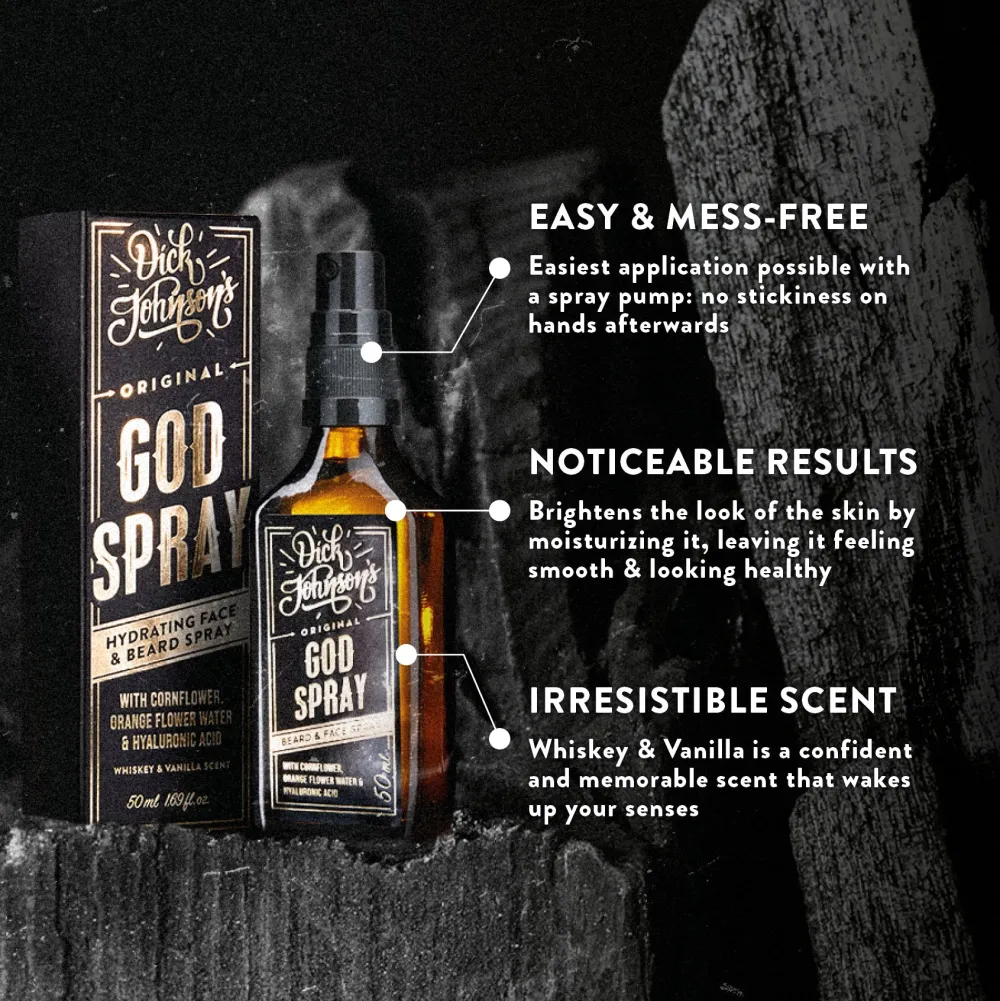 Dick's Brewery After Shave -Voiteet|Kasvovoiteet & Seerumit>God Spray 50ml - Käytä kuin kasvovoidetta