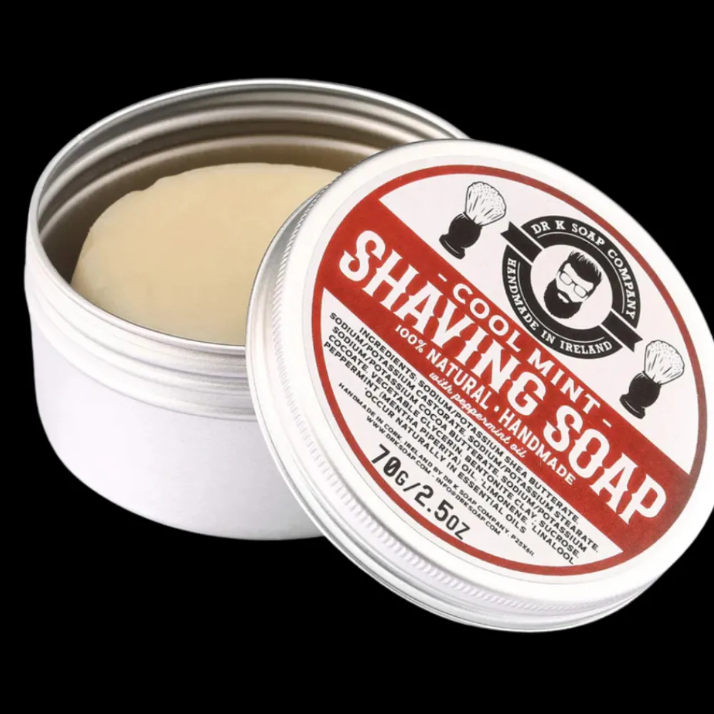 Dr K Soap Parranajovoiteet>Parranajosaippua Cool Mint 70g