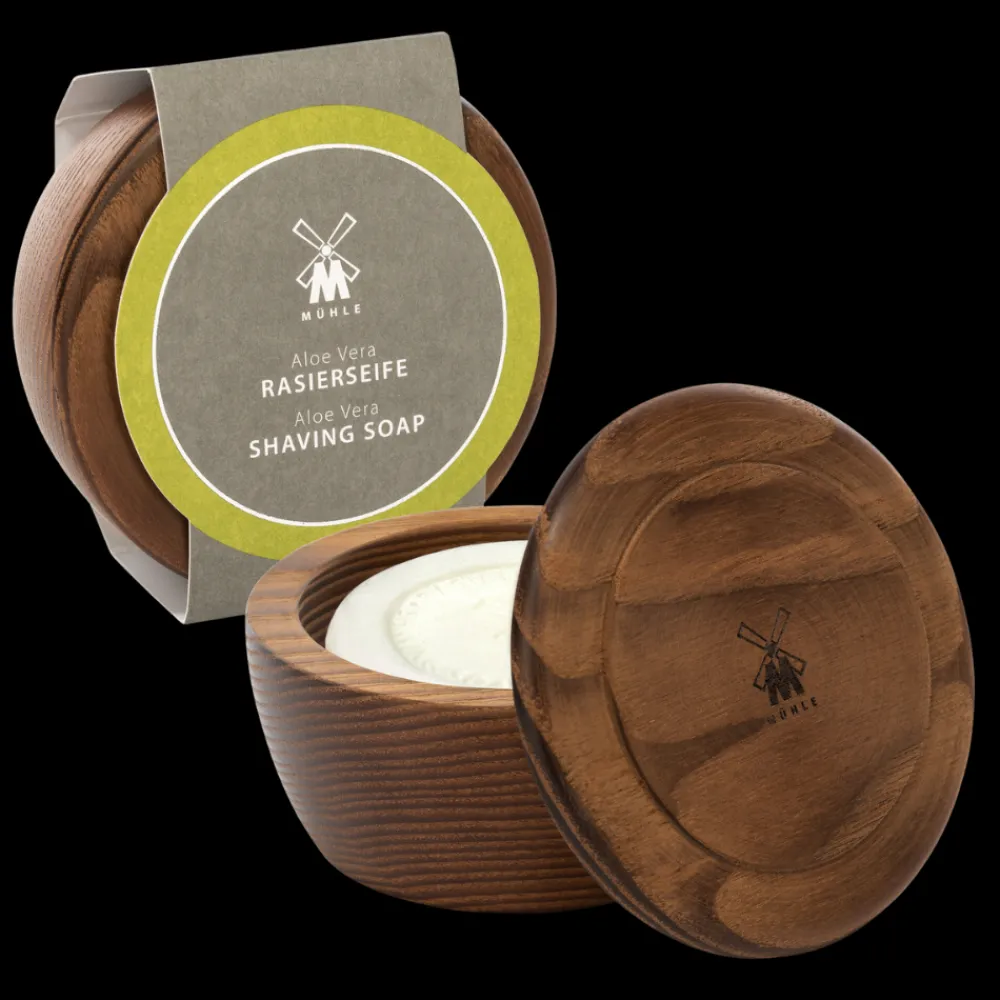 Muhle Partasaippuat & Hoitoaineet>Shave Soap Care & puinen kulho