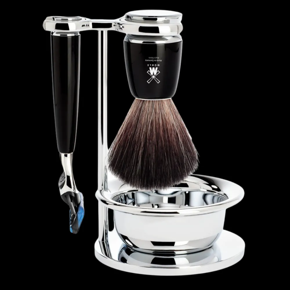 Muhle Parranajosetit>Shaving Set Rytmo Black