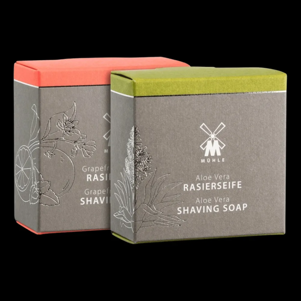 Muhle Partasaippuat & Hoitoaineet>Shaving Soap Duo Aloe Vera + Grapefruit & Mint